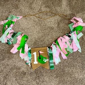 1 year old high chair banner